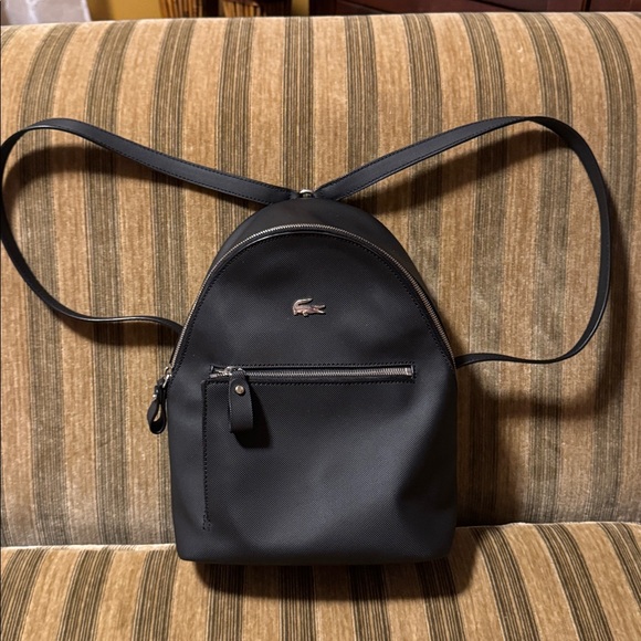 Lacoste Sleek Black Backpack - Picture 1 of 14